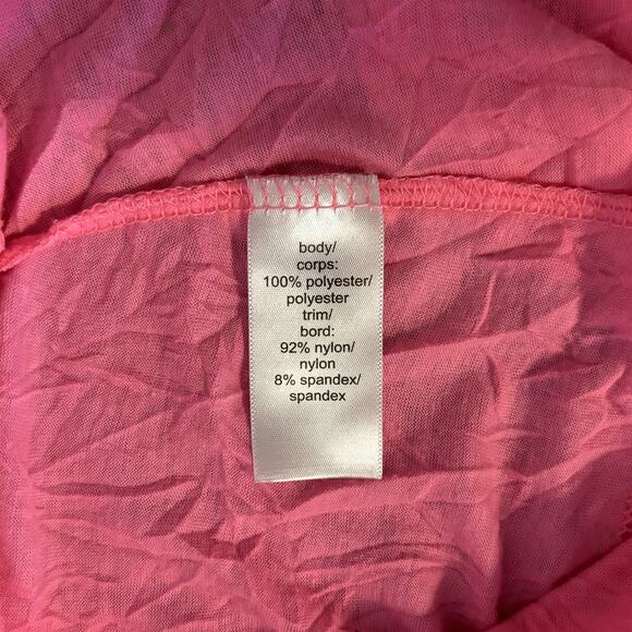 Maurices Lace Cami Pink Size Large Trendy Trashy Y2k Summer Boho Chic Bubblegum - Picture 5 of 5